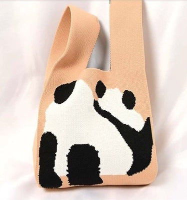 時尚手提包動物熊貓圖案緊湊尺寸迷你手提包全 2 種顏色 ba0244 11367795S1 發貨日期：約14天