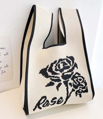 時尚手提包玫瑰花朵圖案緊湊尺寸迷你手提包全 2 種顏色 ba0206 11185763S2 發貨日期：約14天