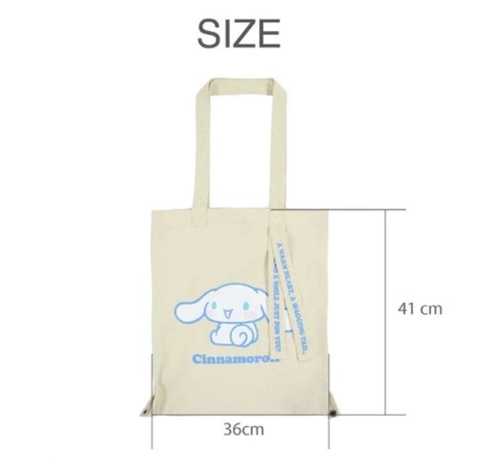 Cinnamoroll 水桶包 2WAY 購物袋環保袋 Sanrio 角色, SD產品編號：11000311, 購物滿$600可享免運費, 發貨日期: 約14個工作天