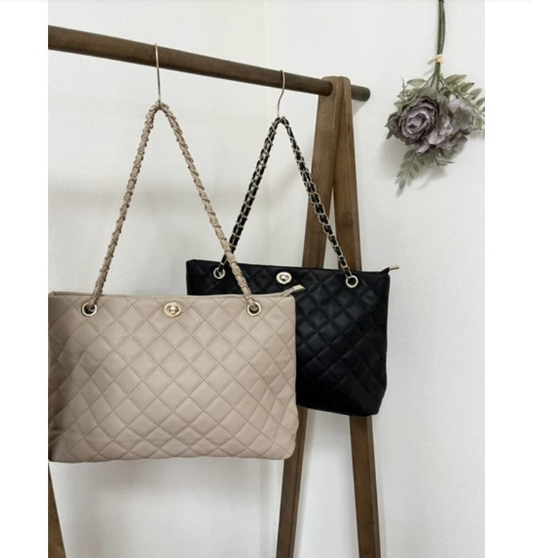 Handbag 【2024新品】絎縫手提袋, SD產品編號：12023272, 購物滿$600可享免運費, 發貨日期: 約14個工作天