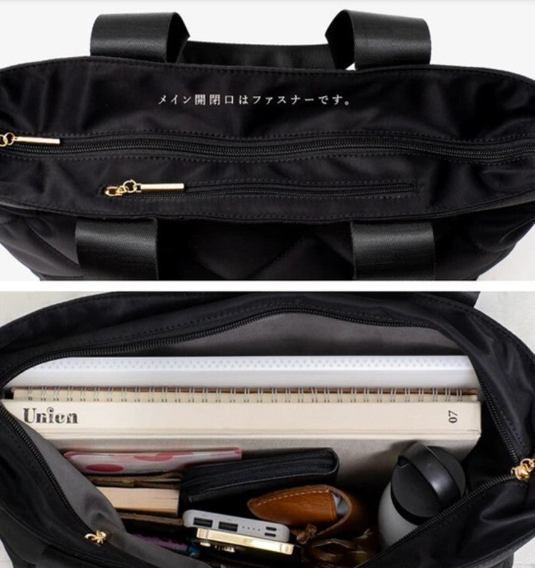 Handbag [尼龍] [手提袋] 絎縫黏合口袋, SD產品編號：11721290, 購物滿$600可享免運費, 發貨日期: 約14個工作天