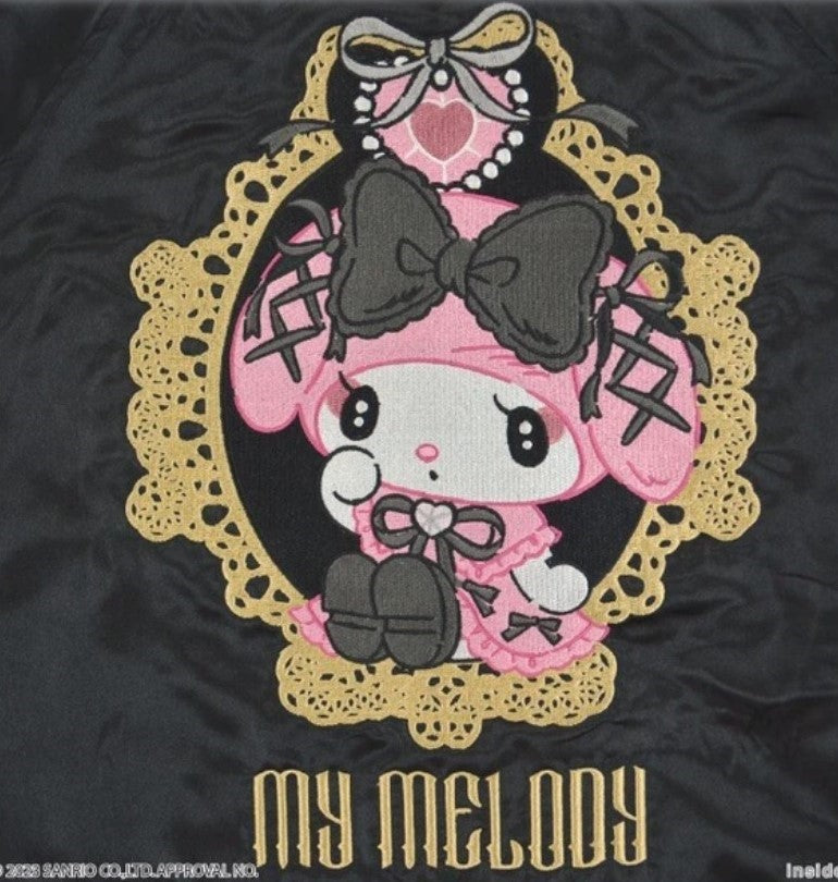 Kuromi My Melody Sanrio 角色外套 Sukajan 雙面刺繡 M, L, LL, SD產品編號：11019735, 購物滿$600可享免運費, 發貨日期: 約14個工作天