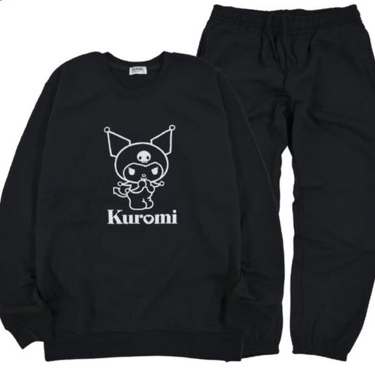 Kuromi 設定拉絨襯裡室內睡衣三麗鷗角色, SD產品編號：10999003, 購物滿$600可享免運費, 發貨日期: 約14個工作天