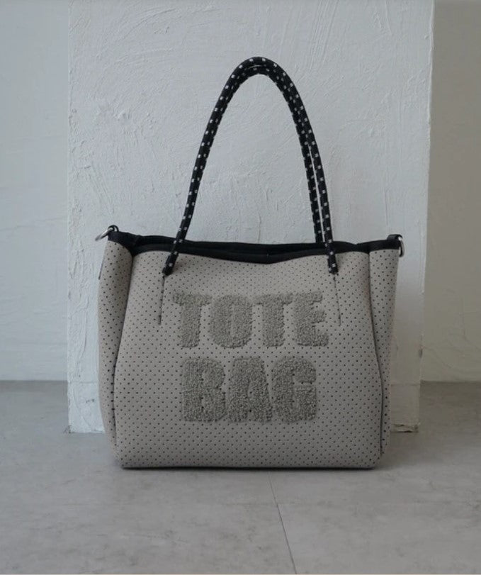 Handbag, No.300037 氯丁橡膠標誌刺繡手提包, SD產品編號：11377675, 購物滿$600可享免運費, 發貨日期: 約14個工作天